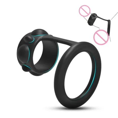 Adult Products Elastic Silicone Extended Cum Lock Semen Ring Couple Intercourse Fun Male Penis Ring