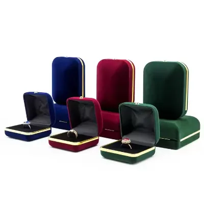 High-grade Flannelette Jewelry Box, Jewelry Bracelet, Necklace Packaging, Display, Storage Box