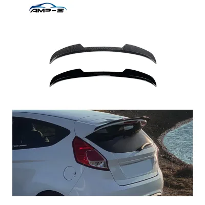 AMP-Z ABS Gloss Black High Quality Spoiler for Ford Fiesta ST-Line MK6 MK6.5 2008-2017