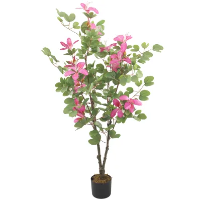 JWS3690 Artificial Flowers Bonsai Home Wedding Party Garden Office Decoration Bauhinia Flower
