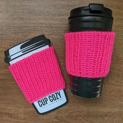Y-Z Knit Cup Cozy Coffee Sleeve Mug Wrap Acrylic Yarn Handmade Washable Crochet Mug Cozy