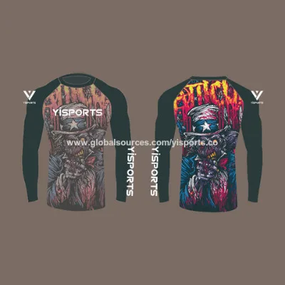 Fashion rashguard, for MMA, BJJ, custom design is ok