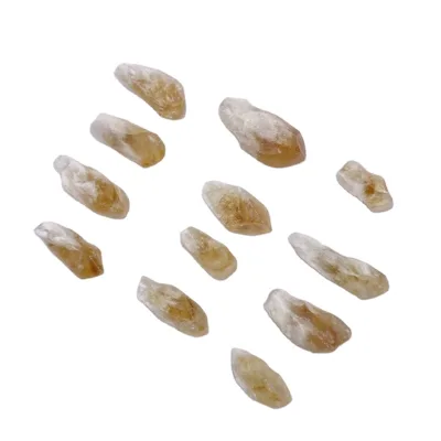 Wholesale Natural High Quality Citrine Tumbled Crystals Healing Stones Crystal Tumbles Stones for Home Decor