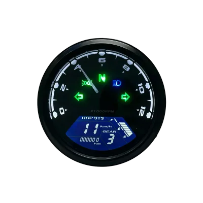 Factory Wholesale Universal Digital Cafe Racer Dashboard Motorcycle Speedometer for Baboon Newtek Spidometer