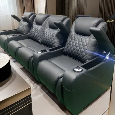 Advanced Seating Luxury Electric Lift Armchair with Cup Holder Convenient Watching Movies Home Living Room Private Cinema Sofa
