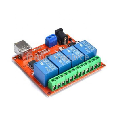 4-Way 5V/12V/24v computer USB control switch drive-free relay module PC intelligent controller