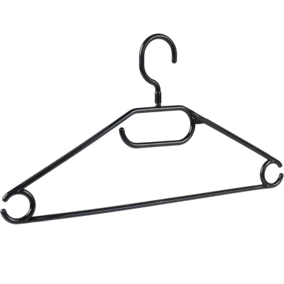 360-Degree Rotating Hook Black Plastic Clothes Hanger Non Slip Laundry Store Clothes Hanger for Suit Shirt Tie Coat Cabide