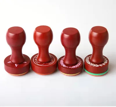 Environmentally Friendly Wood Seal Cartoon Seal Custom Seal Wood Stamp Round Stamp 30mm Round