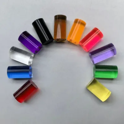 Popular New Design 15mm Diameter 25mm Length Multi Colors Resin Material Ferrule Colorful Transparent Ferrule for Sale