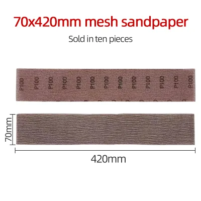 70x420mm Mesh Sanding Screen Abrasive Mesh Sandpaper Sheet Anti-clog Dust-free Sand Net for Auto Body Hand Sanding