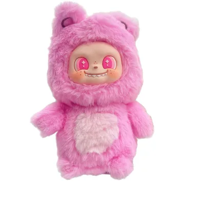 W-1 Cute Monsters Labubu Plush Keychain Cartoon Keychain Toys for Kids for Car Decoration or Backpack Accessory