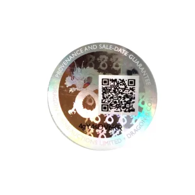 Hot QR Coded Aluminum Washing Hologram Labels