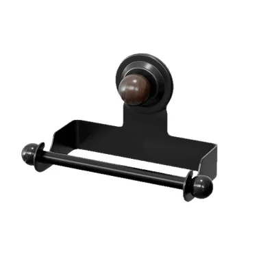High-end Polished 304 Stainless Steel Suction-cup Roll Paper Holder Vintage Style Drill-free Wall-mounted Storage Rack Bathroom