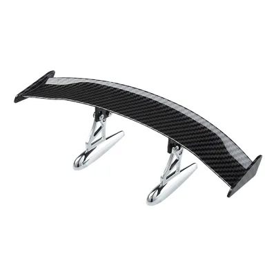 Car Modified Rear Wing Small Rear Automobile Tail Wing Carbon Fiber Model Without Drilling
