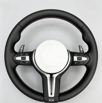 Luxury Sport Steering Wheel for BMW M3 M4 M5 M6 F30 F80 F82 Full Leather or Alcantara Carbon Fiber Style With Paddle Shifters