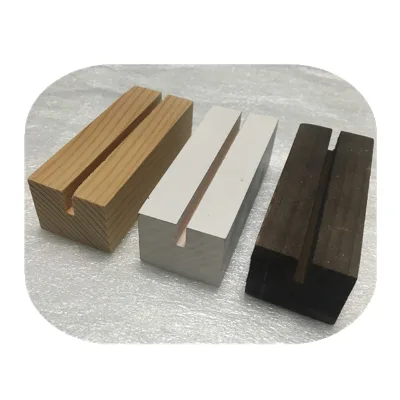 Rustic Wooden Table Number Stand Pine Acrylic Sign Holder Personalized Colors Wooden Plinth Display Base for Wedding Decor