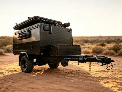 Remote Area Support Vehicle Off Road Camper Trailer With Detachable Lift Off Canopy