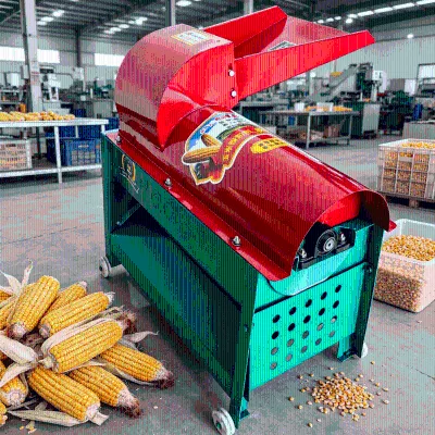 2200kg/h Sturdy Clean Fast Mini Diseal Hot Sale Electric Corn Thresher for Small Grain Workshops for Sale