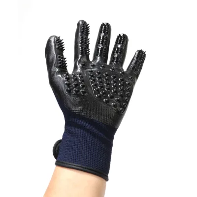 Two Hands Pet Cleaning Grooming Products Glove Pet Bath Massage Glove Comfortable Pet Grooming Glove with Good Quality