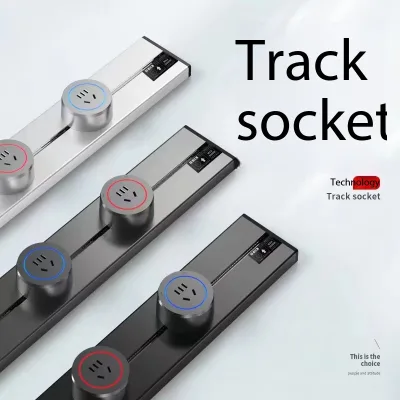 Modular Mobile Track Extension Socket Removable Socket Modules 3 Outlets 1 USB-A 1 USB-C IP44 Waterproof Safe DIY 10A 220V