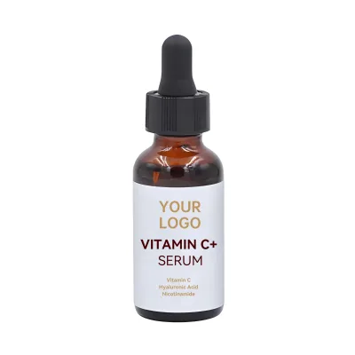 Private Label Organic VC Serum Natural Liquid Face Serum for Brightening & Antioxidant Whitening and Anti-Aging