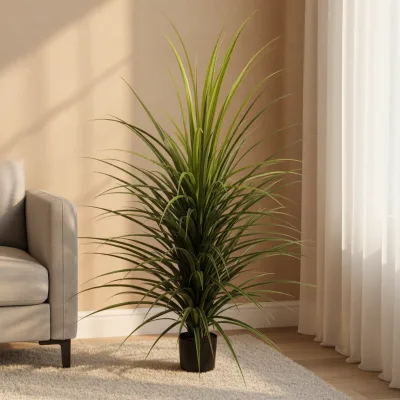 Single Stem Yucca Tree Silk Orchid Tree Potted Artificial Plastic Plant for Indoor Wedding Christmas New Year Hotels
