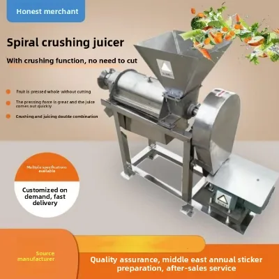 Large fruit pear juicer, industrial vegetable orange and pineapple crushing and pressing machine