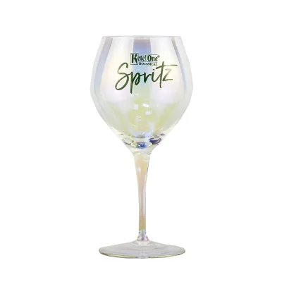 Alpocean Ketel One Spritz Wine Glass Iridescent Goblet Cocktails/Wine. Stylish American Style Barware Brand Logo Camping Use