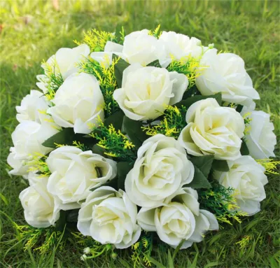 Artificial Flowers Rose Ball Wedding Centerpieces Artificial Silk Flower Ball
