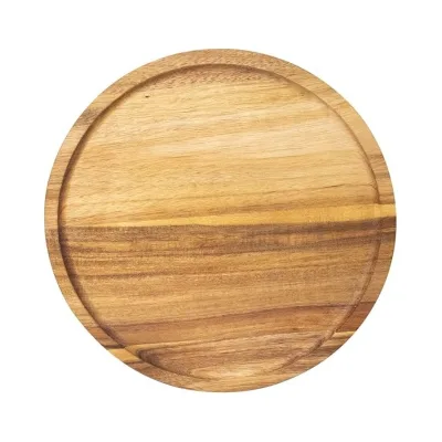 Solid Custom-made Natural Round Thickened Wooden Serving Trays Appetizer Charcuterie Board
