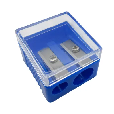 Cheap Price Office School Multi-task Sharpener Students Portable 2 Holes Pencil Sharpener for 8mm 11mm Double Blade  Pencil