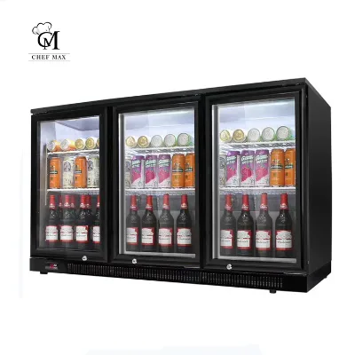 Chefmax Commercial Professional Three Door Air Cooling Beer Cooler / Refrigerator / Wine Refrigerators / Cold Drink Refrigerator