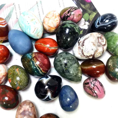 Global Supplier Top Rated Crystals Healing Stones Multi Material Eggs for Home Decorations