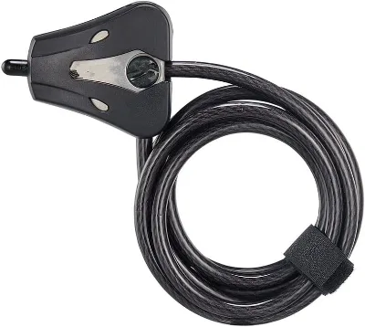 YH3706 1.8M Outdoor Adjustable Bike Lock Cable Steel Job Boxes Lock with Key