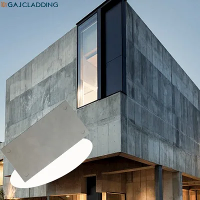 Industrial Formwork Holes Concrete-Finish Facade Cladding 100% Asbestos Free Fireproof Lightweight High-Strength Modern Fiber