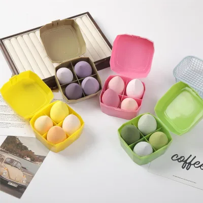 4pcs Sponge Makeup 2024 Makeup Sponge with logo Makeup Accessory Custom Foundation Egg Design Make up Accessories Kit