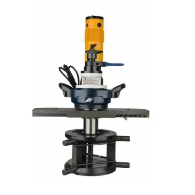 Electric Pipe Beveling Machine Adjustable Angle Smooth Chamfer Portable Unit for Metal Pipeline Machining