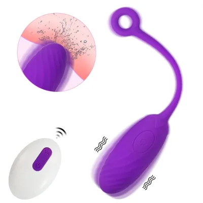 Vibrating Egg with Liquid Silicone Remote Controller Free Control Play Any Where for Couple