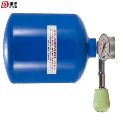 Restech Norway AS PLT 1306 Complete Air Cylinder 1.45L 300 Bar With Shut-off Valve & Pressure Gauge