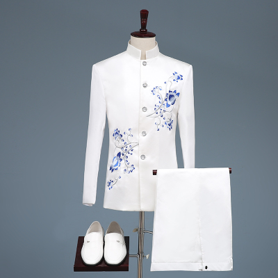 C11952a Newest Chinese Collar Men's Suits Tuxedos Performance Wear
