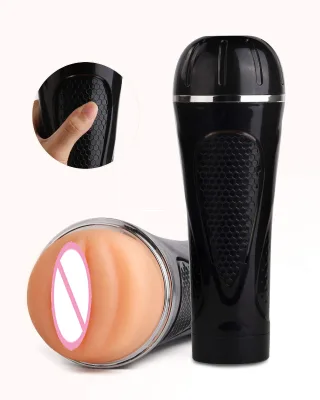 Clamping and Suction Vaginal Anal Sex Aircraft Cup Manual Masturbator Male Famous Instrument Mold Sex Toy for Men