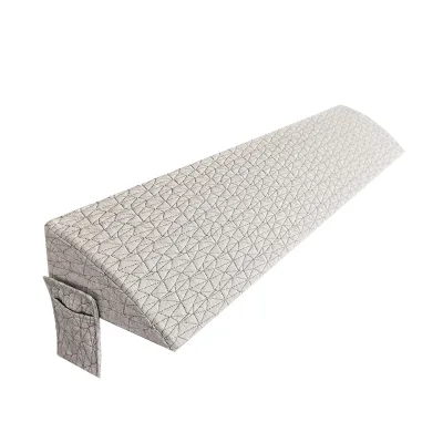 Modern Solid Pattern Bedside Cushion Triangle Bed Headrest Backrest Gap Sponge Bed Bridge Mattress Bed Seam Plug Memory Foam