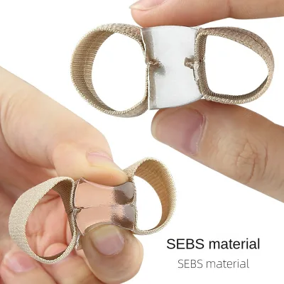 Bunion Overlapping-Toe Separator Two Soft Invisible SEBS Material Toe Spacers Unisex Orthotic Device Double-Hole Design One Size