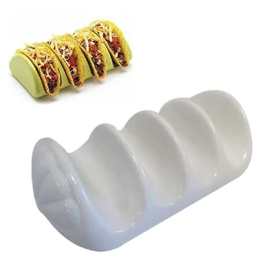 Custom Creative Ceramic Taco Holder Disposable Party Supplies Kit for Home and Party