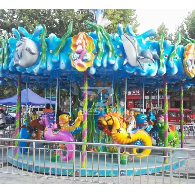 Large Outdoor Amusement Equipment Ocean Theme Kids Carousel for Sale