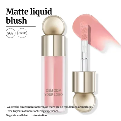 Liquid Blush Cream Natural Long Lasting Matte Cheek Tint Smooth Blendable Waterproof Sweatproof OEM ODM Private Label
