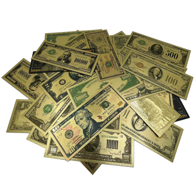 Collectible Money Currency Foreign Usd Old Currency Bills Gold Banknote