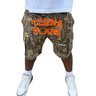EDGE DENIM Manufacturer Digital Printing Camo Jeans Shorts Men