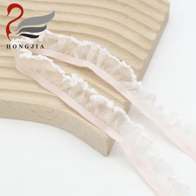 Wholesale Custom 20 mm Spandex Elastic Belt Agaric Lace Elastic Band Sewing Lace Webbing Clothing
