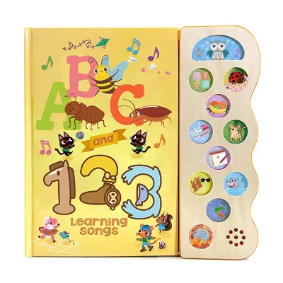 Kids Baby Audio Learning Chinese Abc Alphabet Bilingual Animal Sound Book for Children